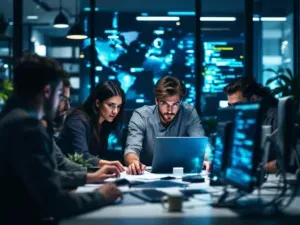 IT-Sicherheitsteam bei der gemeinsamen Incident-Response-Planung