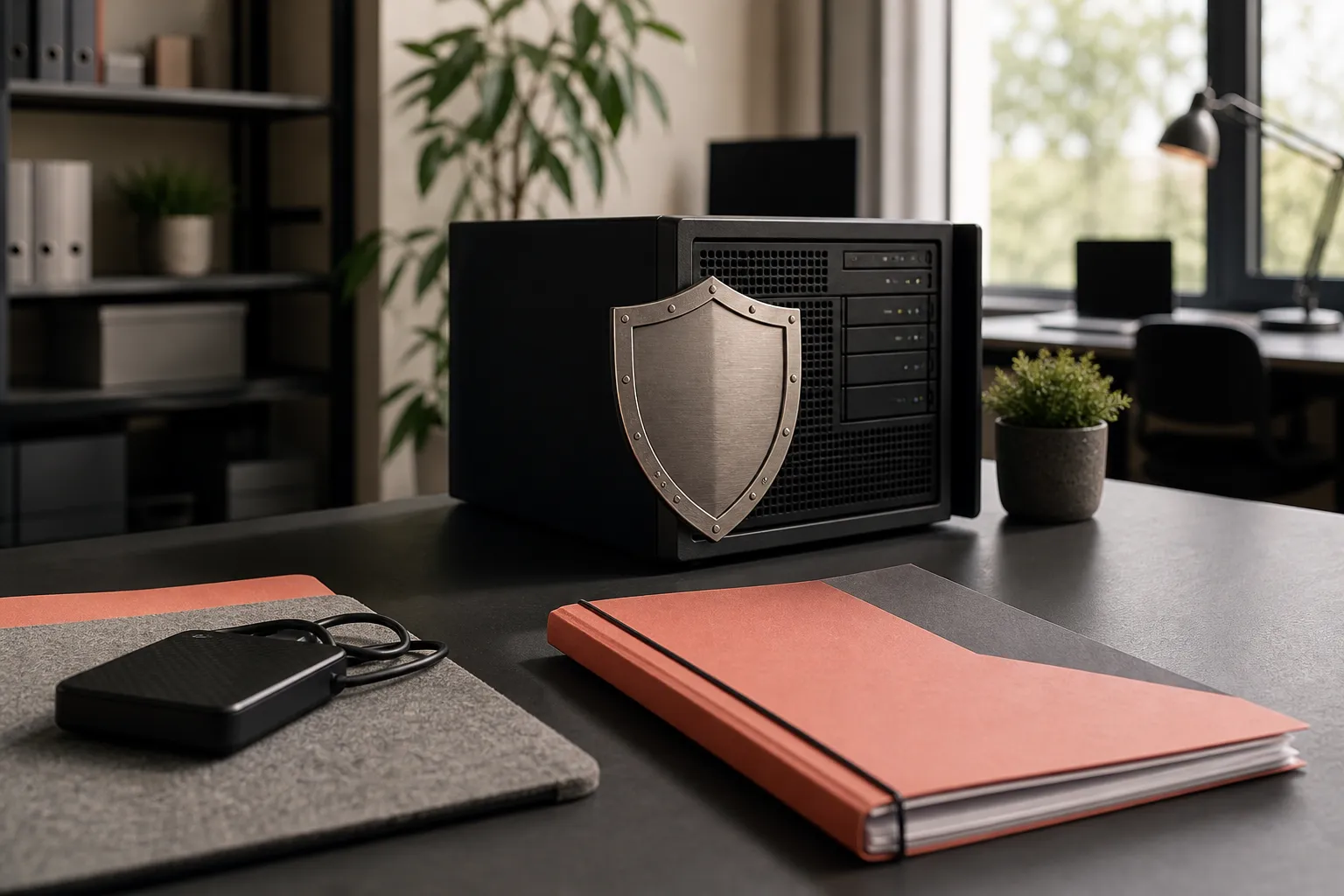 Geschützte Unternehmenssysteme mit getrenntem Backup und vorbereitetem Notfallplan